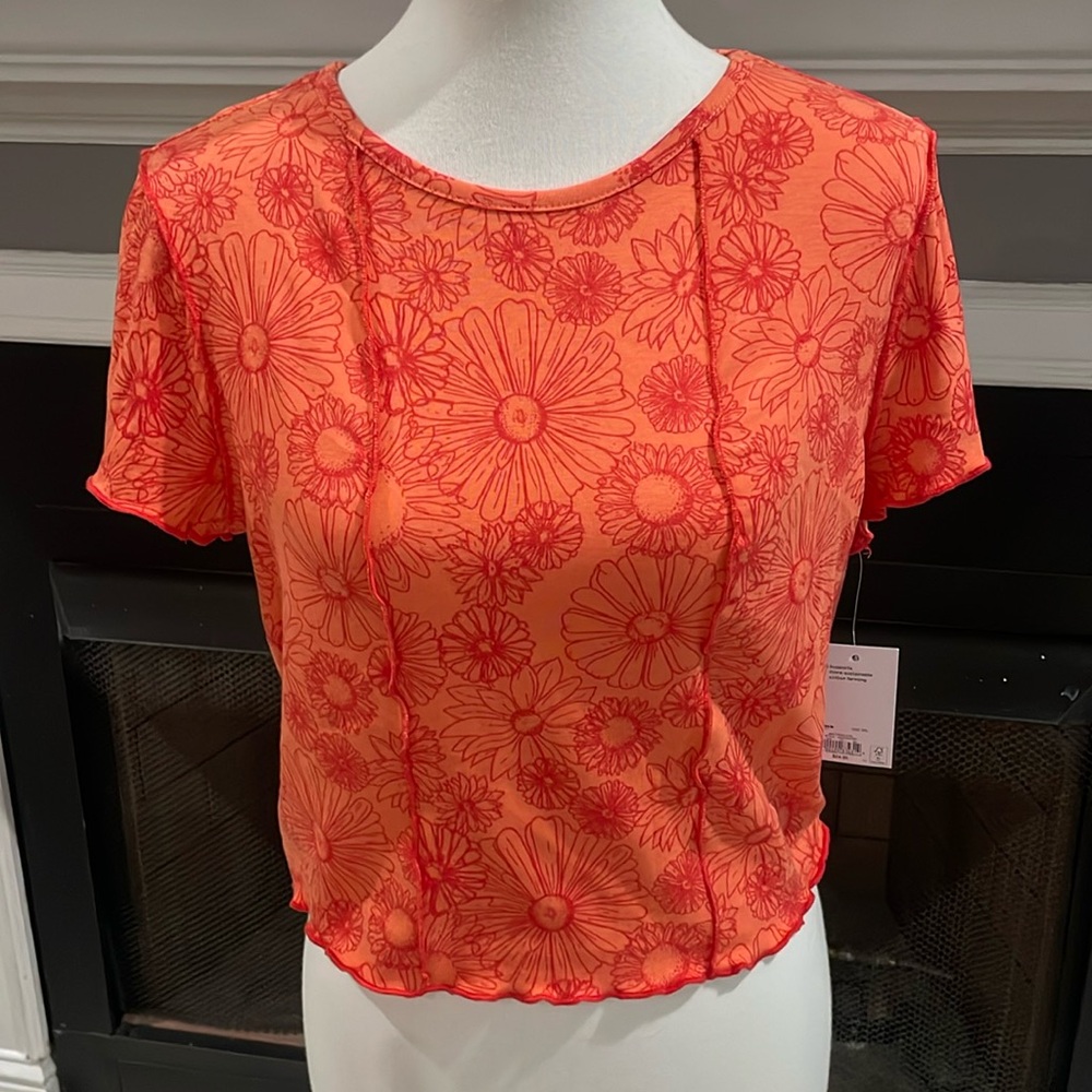🧡cropped shirt